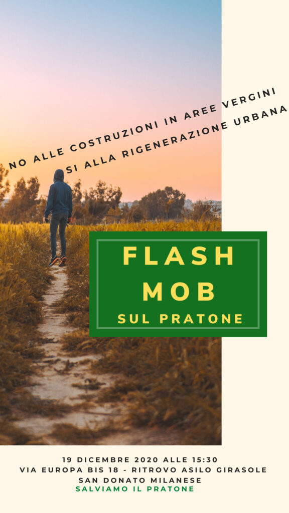 FLASH MOB 19 Dicembre 2020 - SALVIAMO IL PRATONE #sandonatomilanese